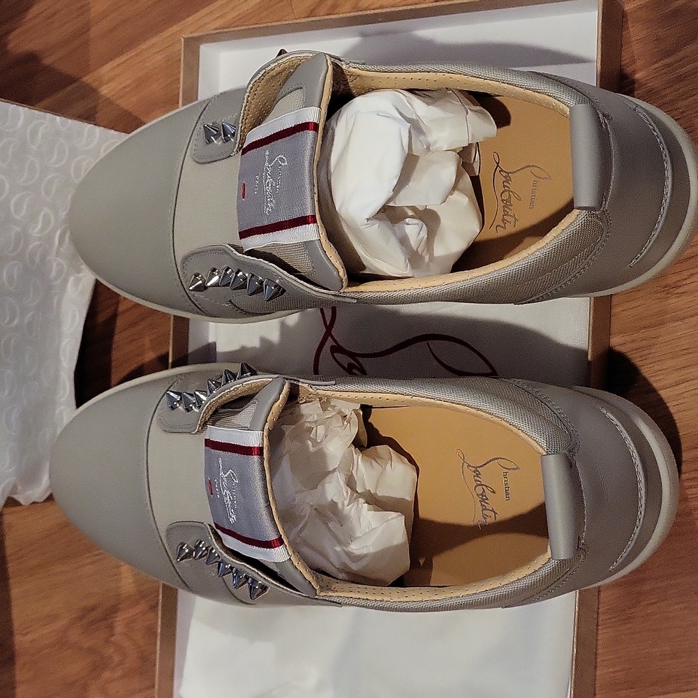 NIB Christian Louboutin F.A.V Fique A Vontade Sneakers Size 44.5 - Picture 9 of 12